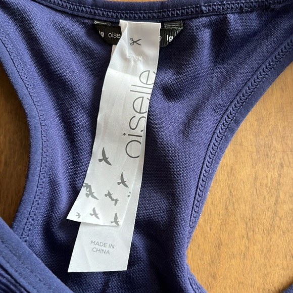 Oiselle Blue Sports Bra- size Large - Picture 3 of 3